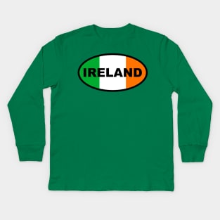 Ireland Flag Kids Long Sleeve T-Shirt